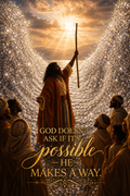 God Makes a Way – Faith-Inspired Red Sea Miracle Digital Download